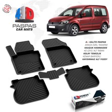 S-Dizayn Volkswagen Caddy 4D Havuzlu Paspas Bagaj Havuzu Seti 2004 -2010 A+ Kalite