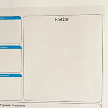Bi'Şey Dükkan Haftalık Planlayıcı Yapışkansız Statik Tutunabilir 56X70 Akıllı Kağıt Tahta