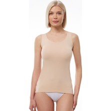 Malabadi Kadın Ten İnce Kenarlı İz Yapmayan Modal Atlet 193