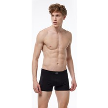 Malabadi Erkek Siyah 5 Li Pamuk Elastan Boxer 5M074