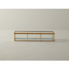 English Home Glossy Cam Bölmeli Takı Kutusu 27 x 8,2 x 5,7  cm  Gold