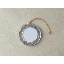 English Home Glitter Çerçeveli Metal Yılbaşı Ağaç Süsü Silver