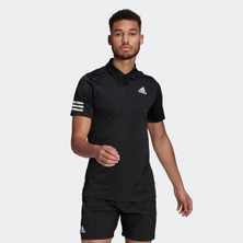 Adidas Tennis Club 3-Stripes Erkek Siyah Polo Tişört GL5421