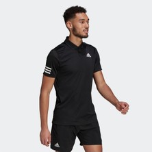 Adidas Tennis Club 3-Stripes Erkek Siyah Polo Tişört GL5421