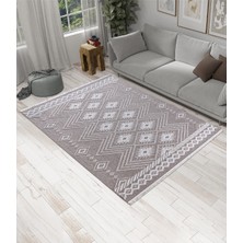 Armida Concept Olivia Vizon Bej %100 Polyester Bukleli Dokuma Makine Halısı Oturma Odası Salon Mutfak Halısı 80 x 150