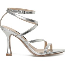 Nine West Arnelo 3fx Gümüş Kadın Topuklu Sandalet