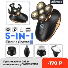 Best Wish Beyaz Stil Erkekler Için Elektrikli Kel Kafa Tıraş Makinesi Elektrikli Tıraş Makinesi Kiti Akülü Saç Kesme Makineleri Burun Saç Düzeltici Su Geçirmez USB Şarj Edilebilir (Yurt Dışından)