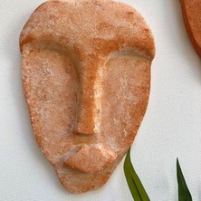 Mes Reves Design El Yapımı Taş Heykel Soyut Yüz Maske 3'Li Set, Modern Beton,Eskitme Taş Görünümlü Duvar Dekor