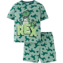 Babies Design Store Disney Toy Story Rex Erkek Çocuk Alt Üst Şortlu Takım