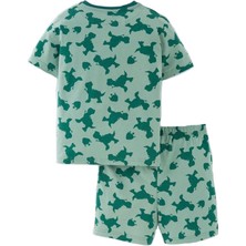 Babies Design Store Disney Toy Story Rex Erkek Çocuk Alt Üst Şortlu Takım