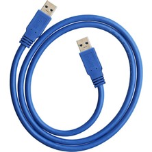 Justquality 100CM USB 3.0 Type-A(Erkek) To Type-A (Erkek) Uzatma Veri Aktarım Kablosu