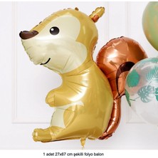 Pandoli Sincap Şekilli Orman Hayvanları Serisi Süpershape Folyo Balon 1 Adet 27X67 cm