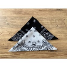 Shopiolog Unisex 2 Adet Etnik Desenli Bandana Seti