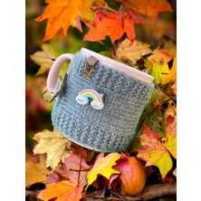 Mug Mugme Düğmeli Eğleceli Hediyelik Bardak Fincan Termos Mug Tutucu Giysisi