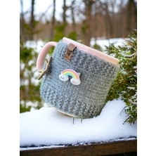 Mug Mugme Düğmeli Eğleceli Hediyelik Bardak Fincan Termos Mug Tutucu Giysisi