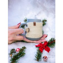 Mug Mugme Düğmeli Eğleceli Hediyelik Bardak Fincan Termos Mug Tutucu Giysisi