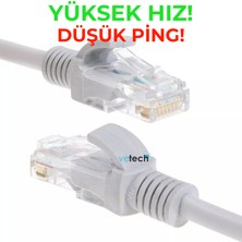 Vetech Cat6 20MT Lan Ethernet Kablosu Fabrikasyon Internet Kablo