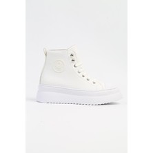 Benetton 31058 Yüksek Taban Hafif Comfort Kadın Cilt Uzun Ayakkabı Sneakers