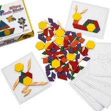 Sepetegelsin Ahşap 125 Parça Blok Tangram Puzzle