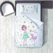 Lina Home Bebek, Çocuk Odası Micro Pamuk Saten Tek Kişilik Çarşafsız Nevresim Takımı Model 00229