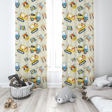 Lina Home Bebek, Çocuk Odası Tek Kanat Fon Perde Model 00006