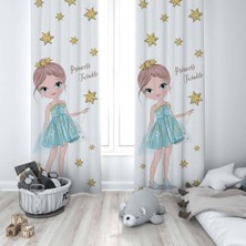 Lina Home Bebek, Çocuk Odası Tek Kanat Fon Perde Model 00229
