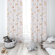 Lina Home Bebek, Çocuk Odası Tek Kanat Fon Perde Model 00234
