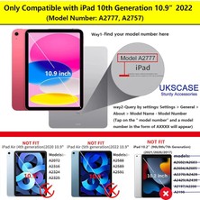 Ukscase Ipad 10. Nesil 10.9 Inç 2022 360° Dönebilen Standlı Kılıf