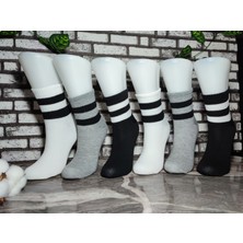 Nazeli 6 Çift Unisex Bilek Üstü Kolej Çorap