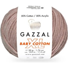 Gazzal Baby Cotton Xl El Örgü Ipi Sıva 3434