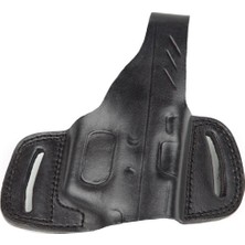 Polis Sepeti Wolf Holster CANIK55 Tp9 Sfx Mete Deri Tabanca Kılıfı Yarım Kelebek Siyah