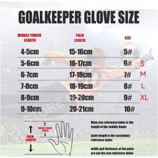 Elamco Global Profesyonel Silikon Lateks Su Geçirmez Kaymaz Futbol Kaleci Eldiveni - Siyah / Kırmızı (Yurt Dışından)