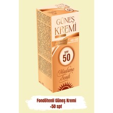Madame Sevik Spf 50+ Renkli Güneş Kremi Fondötenli 100 ml
