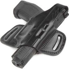 Polis Sepeti Wolf Holster Sarsılmaz Deri Tabanca Kılıfı Yarım Kelebek Siyah