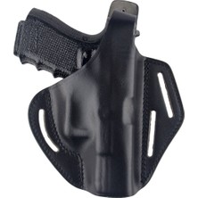 Polis Sepeti Hs Deri Tabanca Kılıfı Tam Kelebek Siyah