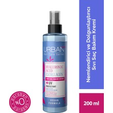 URBAN Care Hyaluronik Asit& Kuru ve Cansız Saçlara Özel Sıvı Saç Bakım Kremi-Vegan-200 ML