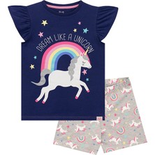 Babies Design Store Kız Çocuk Kısa Kollu Şortlu Pijama Takımı
