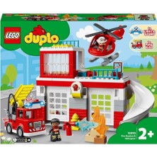 Bisepetim 10970 LEGO Duplo Itfaiye Merkezi ve Helikopter, 117 Parça +2 Yaş