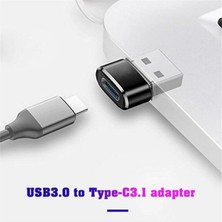 Hobimtek HP-Z01 Metal USB 3.0 To Type C 3.1 Şarj Data Çevirici Dönüştürücü Adaptör Hub