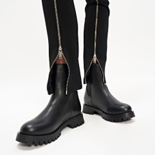 Hotiç 01BOH277030A100 Siyah Kadın Düz Bot