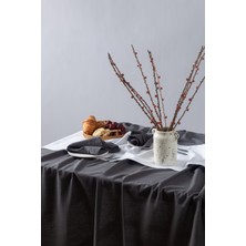 Premium | Keten Gri Masa Örtüsü 140 x 180 cm