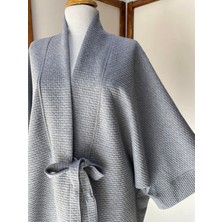 Kinua Studio - Yumuşak Dokulu Kapitone Kalın Ovre Kimono - Unisex