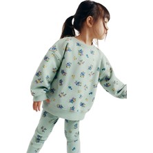 Babies Design Store Yeşil Çiçek Desenli Alt Üst Takım