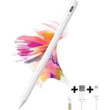 MTK Moveteck Ipad 2.nesil Kalem Ipad Pro 11/12.9, Ipad 8.9.10.nesil, Ipad Air 4/5, Mini 5/6 Magnetik Avuç Içi Red Özellikli Palm Rejection Avuç Algılamayan Pencil Stylus