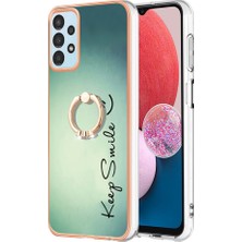 Cool-M Samsung Galaxy A13 4g Elektrokaplatma Kickstand Tpu Case Telefon Kapağı (Yurt Dışından)