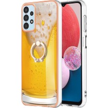 Cool-M Samsung Galaxy A13 4g Elektrokaplatma Kickstand Tpu Case Telefon Kapağı (Yurt Dışından)