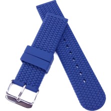 Fado 22  mm Silikon Saat Kordonu 24 mm - Lacivert