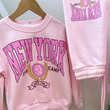 Baby Mini Elf Pembe Rengi Newyork Baskılı Eşofman Takım