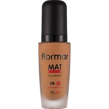 Flormar Mat Touch E Vitamini Içeren Yüksek Pigmentli & Mat Bitişli Fondöten