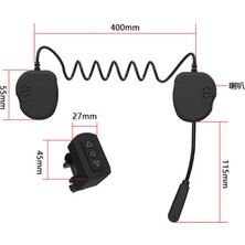 Ahlsen Uzaktan Bluetooth Kulaklıklı Motosiklet Mikrofonlu Kulaklık (Yurt Dışından)